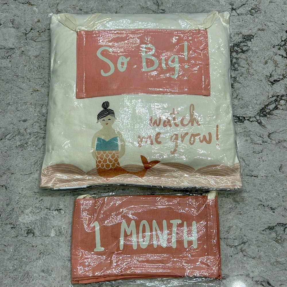 NWT Primitives by Kathy Mermaid Milestone Pillow!
